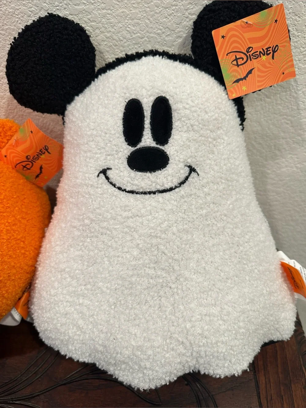 SET OF 2! Licensed Disney Halloween Pillows Mickey Ghost & Pumpkin Pooh Bear